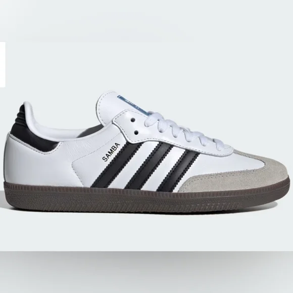 Adidas Samba OG W ig9030 Leather White, Black, Gum Sneakers Size 10 Or 11 Womens - Picture 2 of 8